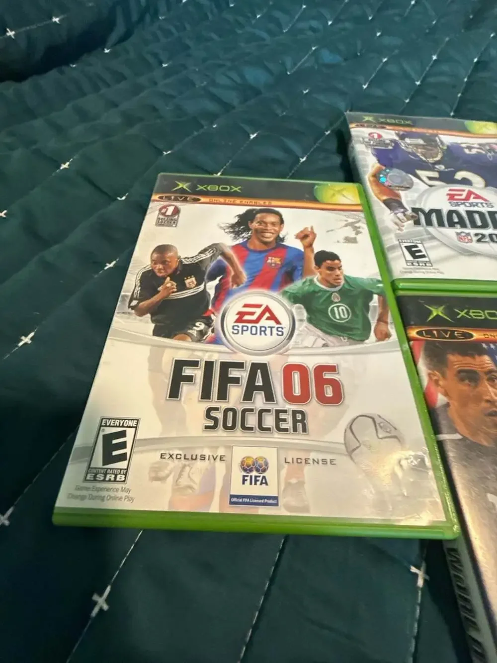 Lot of 5 Xbox Games.. Madden 05 and 06, NBA 2K5, FIFA 06, and World Cup 2006